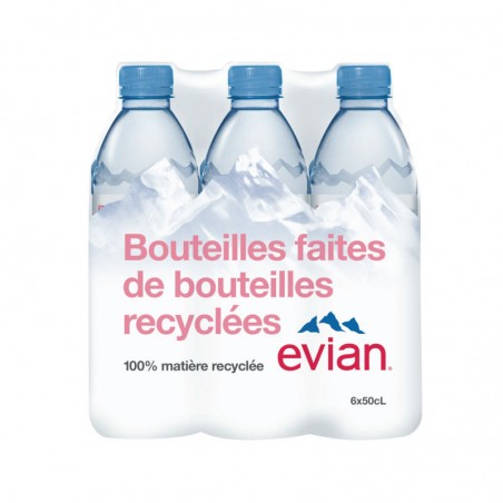 EVIAN Eau minérale 6x50cl